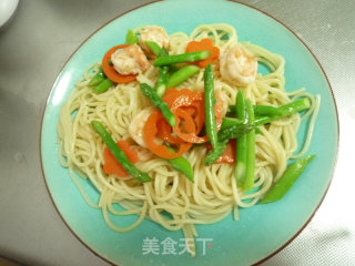Shrimp and Asparagus Pasta recipe