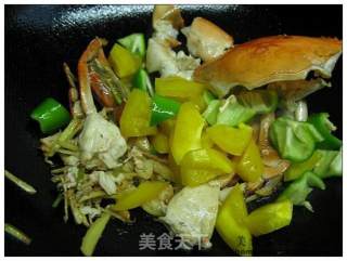 Stir-fried Green Crab with Green Onion and Ginger recipe