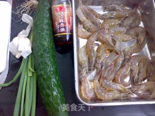 Prawns Cucumber Sesame Oil Pops recipe