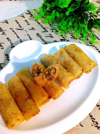 Fennel Fresh Meat Spring Rolls recipe