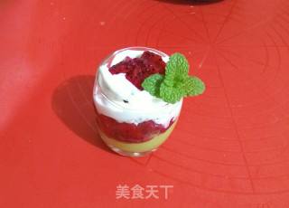 #aca Fourth Session Baking Contest# Creates Erotic and Colorful Creamy Fruit Cups in Summer recipe