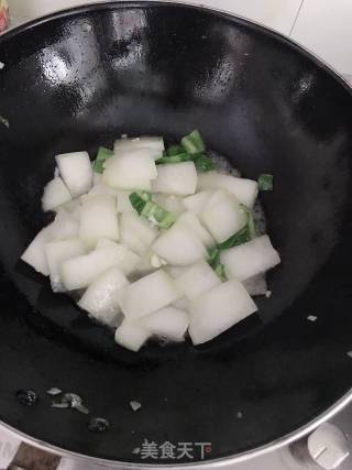 Vegetarian Fried Winter Melon Slices recipe
