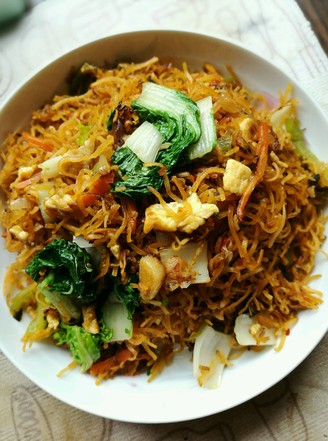 Fried Noodles with Pork and Egg Sauce