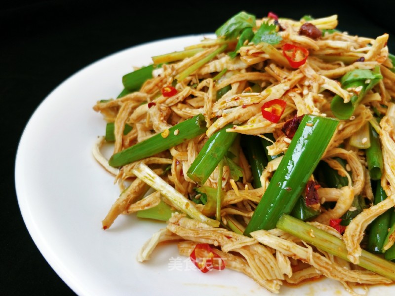 Shredded Chicken with Green Onion recipe