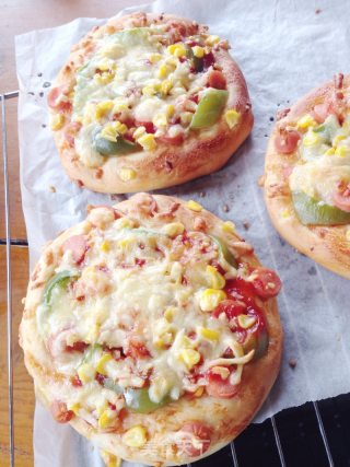 Corn and Ham Pizza recipe