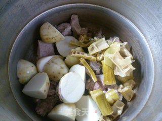 Lamb's Tail, Bamboo and Taro Pork Rib Soup recipe