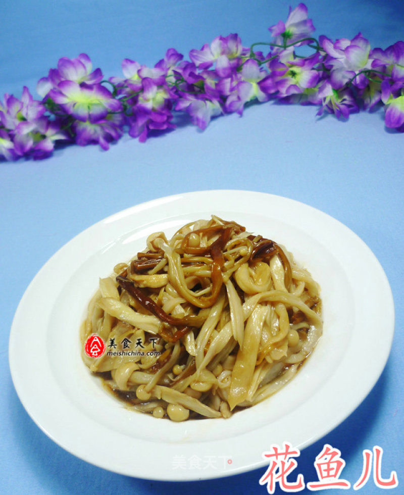 Golden Needle Mushroom Mixed with King Pleurotus recipe