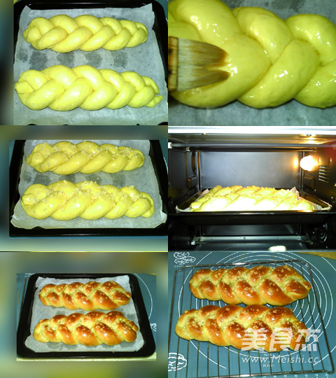 Mango Ice Cream Braid Crisp Bread recipe