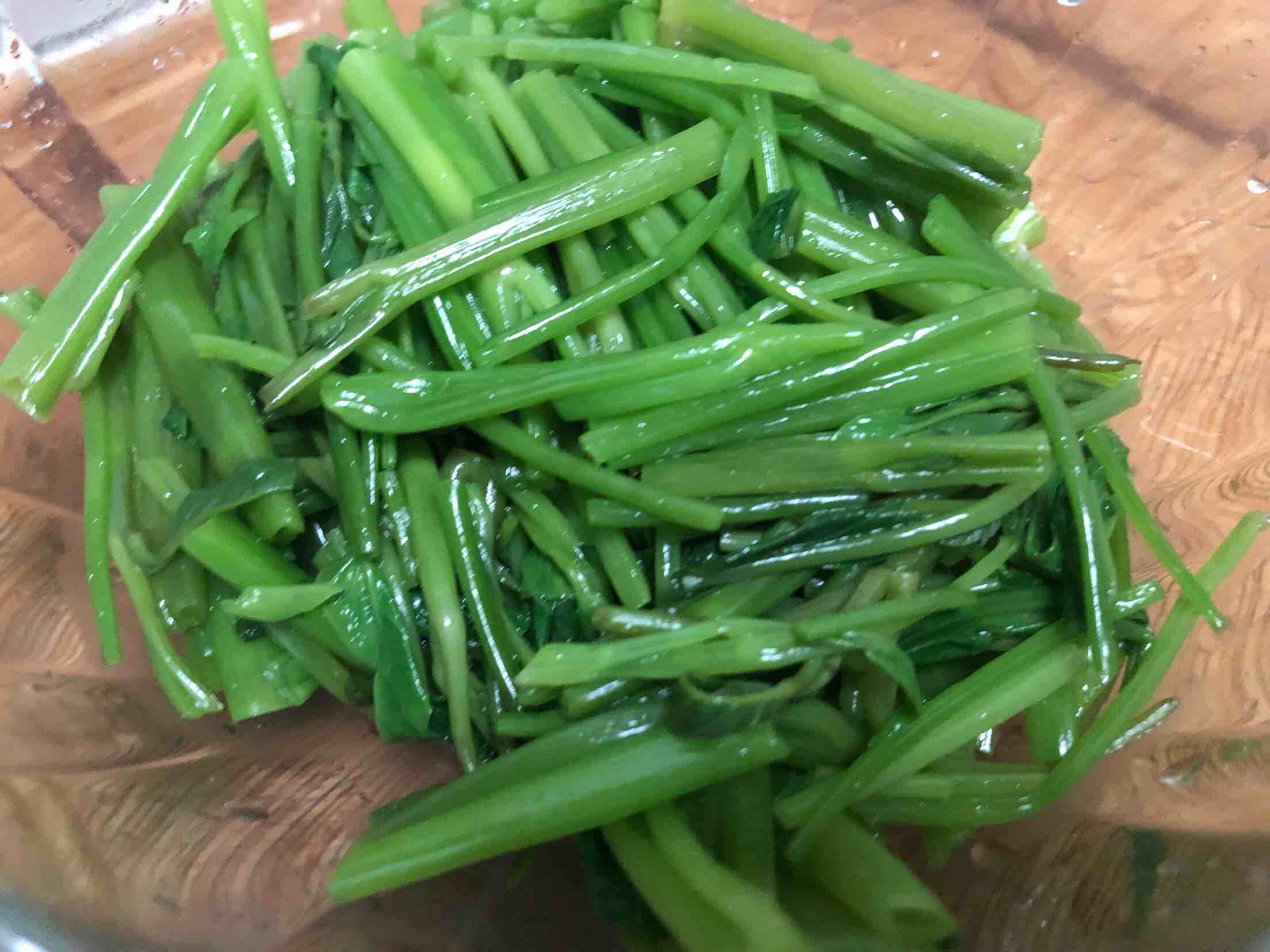 Water Spinach Mixed with Kelp recipe