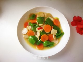 Stir-fried King Pleurotus with Wrinkled Pepper recipe