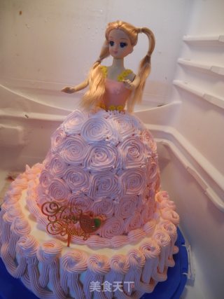 Gradient Barbie Cake recipe