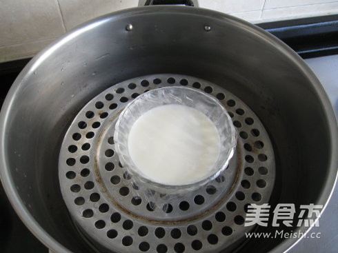 Red Bean Double Skin Milk recipe