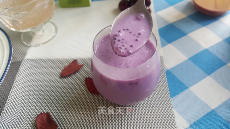 Purple Sweet Potato Coconut Milk Sago recipe