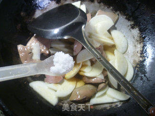 Stir-fried Foie Gras with Rice White recipe