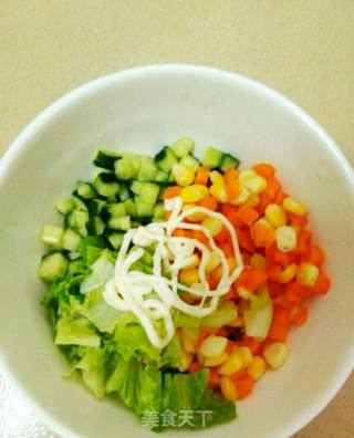 #夏懒人饭#vegetable Salad recipe