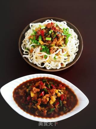 {vegetable Stew} Fried Noodles recipe