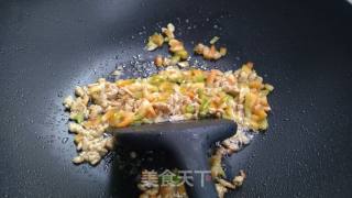 Mango Pork Omelet Rice recipe