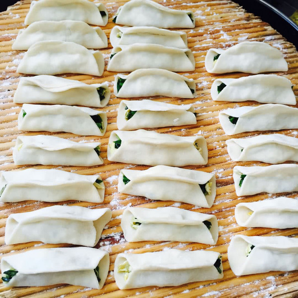 Chives and Egg Pot Stickers recipe