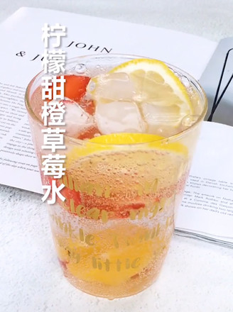 Lemon Sweet Orange Strawberry Water recipe