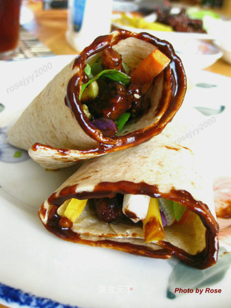 Sauce Pork Burrito recipe