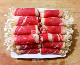 Beef Beef Enoki Mushroom Flavored Roll recipe