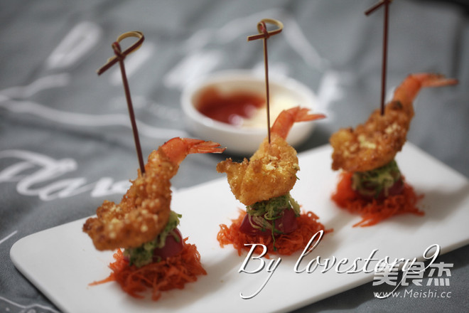 Scallion Garlic Fried Shrimp recipe