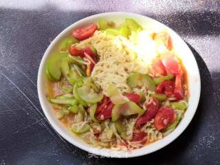 Noodles with Night Blossom Tomatoes recipe