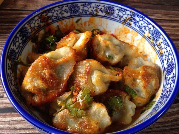 Hot and Sour Fried Dumplings recipe