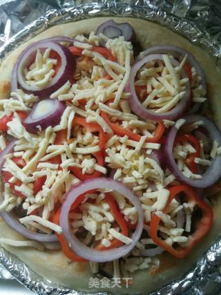 Beef Mixed Vegetable Pizza recipe