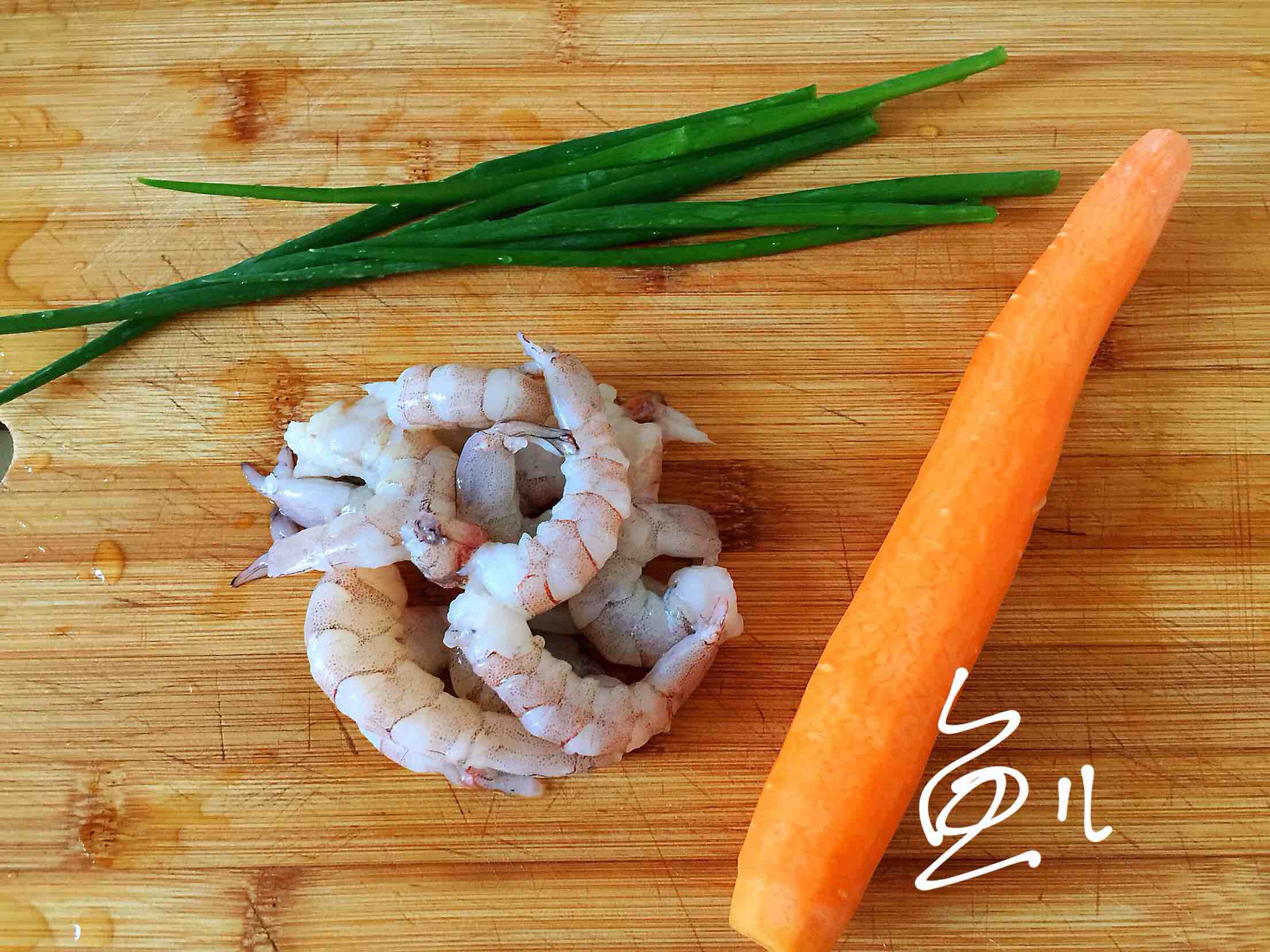 Fried Carrots and Shrimp recipe