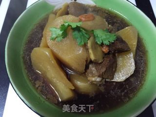Braised Lamb with White Radish recipe