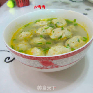Scallion Fish Paste Meatballs recipe
