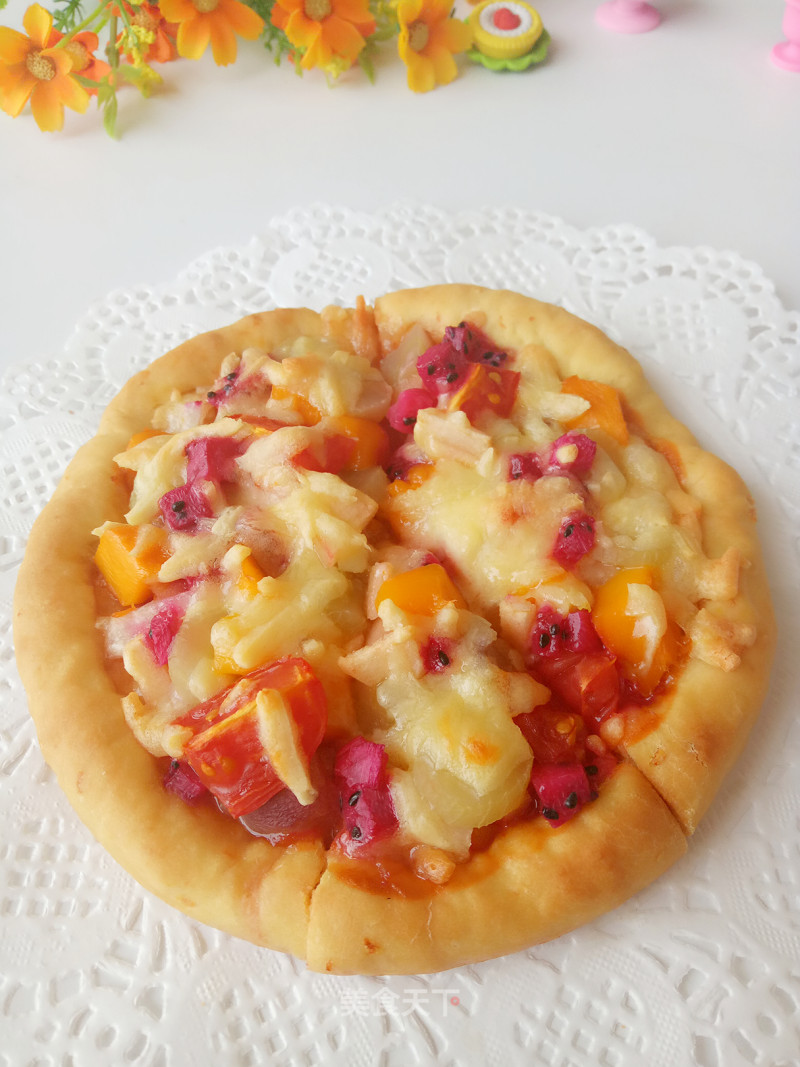 #四sessional Baking Contest and is Love to Eat Festival#orange Fruit Pizza recipe