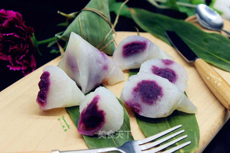 Purple Sweet Potato Crystal Rice Dumpling