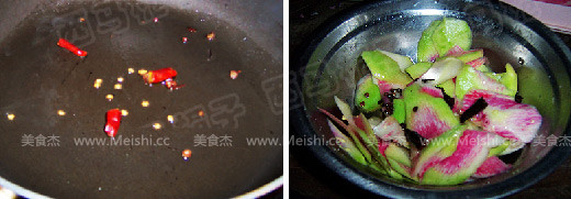 Simmered Radish Skins recipe