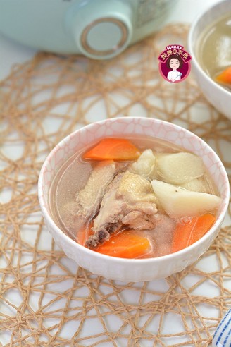 Carrot and Yam Chicken Soup