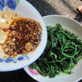 Cold Garlic Rice Teng Vegetable recipe