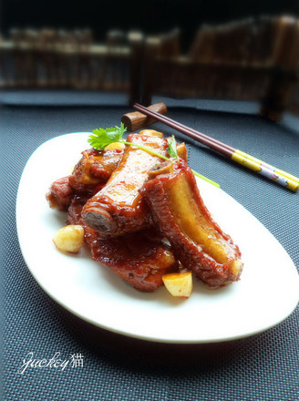 Garlic Spicy Pork Ribs recipe