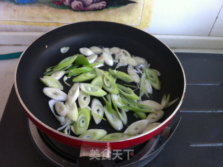 Stir-fried Tofu with Shrimp Paste and Green Onions recipe