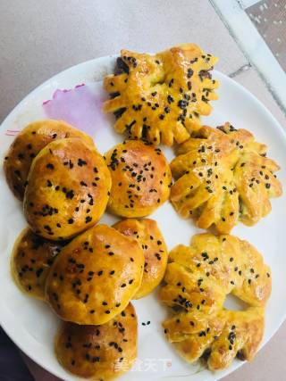 Sweet Potato Flavored Bean Paste Meal Buns recipe