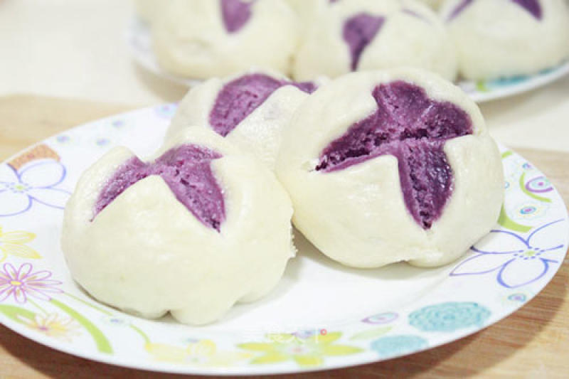 Purple Sweet Potato Mantou recipe