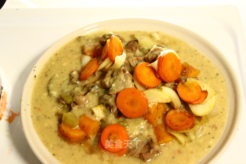 Blanquette De Veau White Beef Stew-a Traditional French Dish from Normandy recipe
