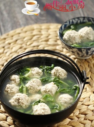 Green Vegetable Tofu Meatball Soup recipe