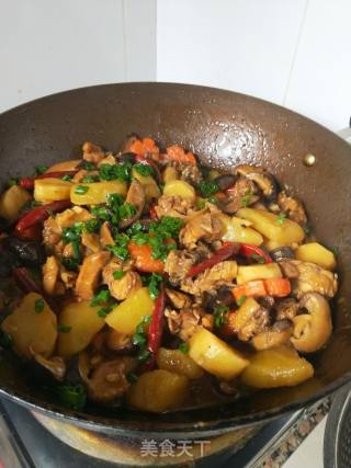 Chicken Stewed with Mushrooms recipe