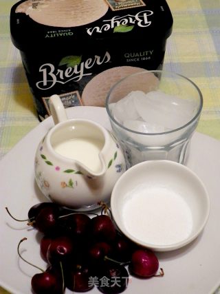 Cherries Milkshake--summer Cool Drink recipe