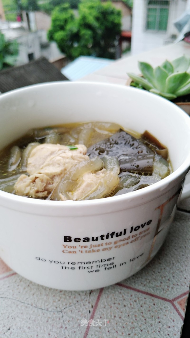 Kelp Sweet Potato Noodle Chicken Soup recipe