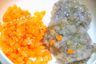 Four-color Pearl Shrimp Balls Baby Food Supplement, Good-looking and Delicious recipe