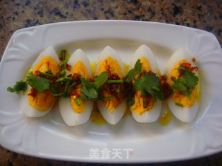 Scallion Duck Eggs recipe