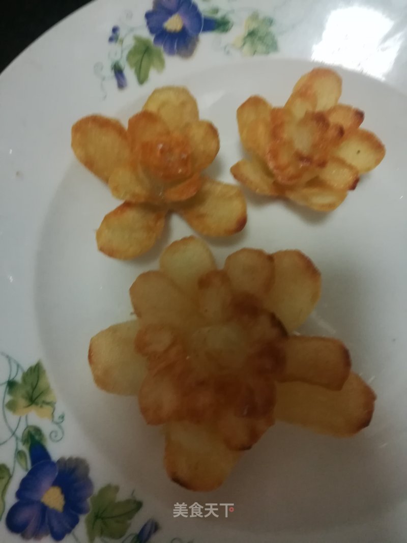 Fried Potato Flower recipe