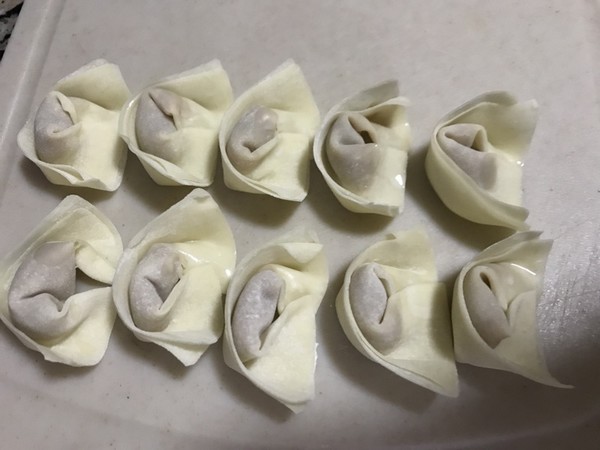 Mushroom Chicken Wonton recipe